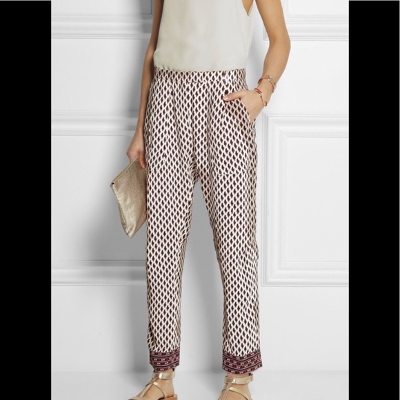 Maje Pants - NWOT Maje eshmire fleur de lis printed pants
